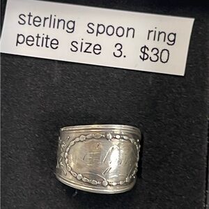 Sterling Silver Spoon Ring